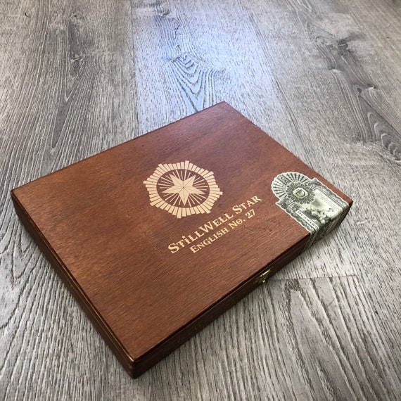 Empty Wooden Cigar Box