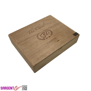 LFD Chisel Empty Wooden Cigar Box 8.75x7x2