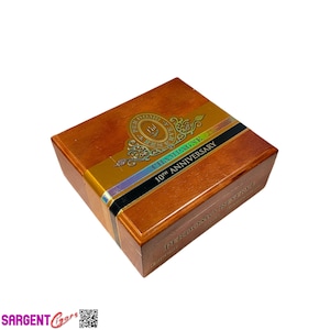 Perdomo 10th Anniversary Champagne Epicure Empty Wooden Cigar Box 8x7.5x3.25
