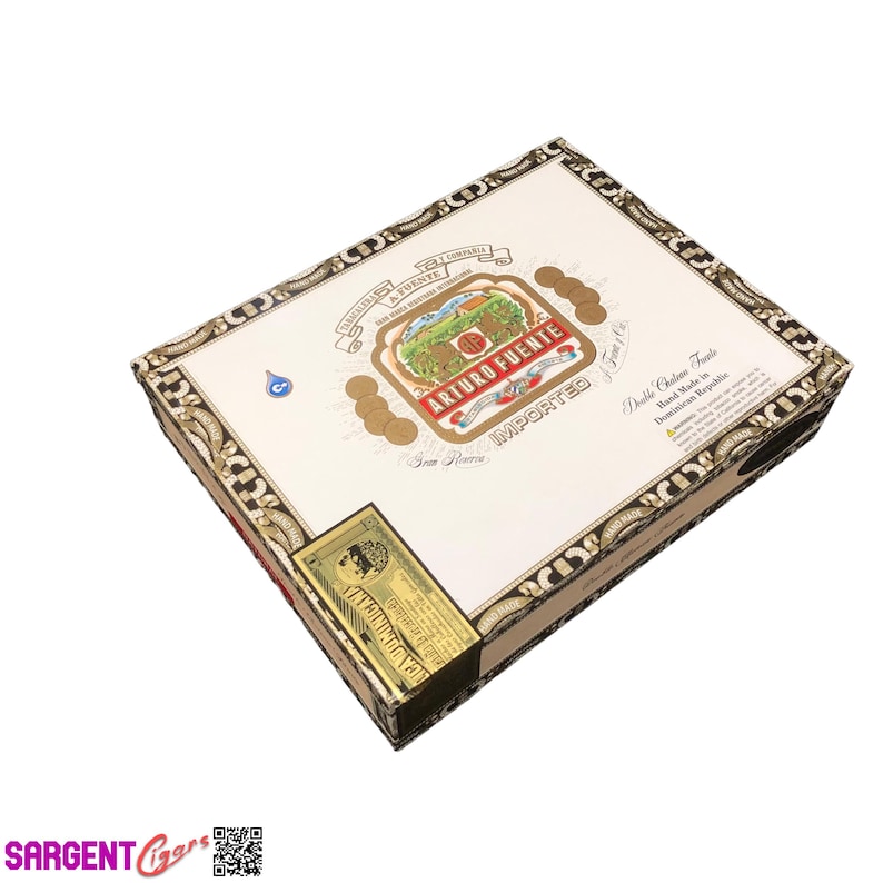 Caja de puros vacía Arturo Fuente Double Chateau Natural 9,5 x 7,5 x 2 imagen 1