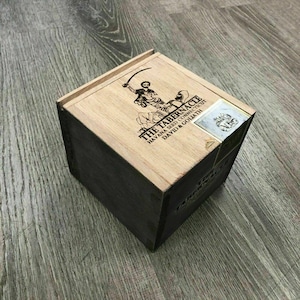 Tabernacle Hav Seed David Empty Wooden Cigar Box 5.5x6x5