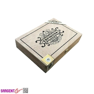 Espinosa Crema Robusto Empty Wooden Cigar Box 9x6.5x2