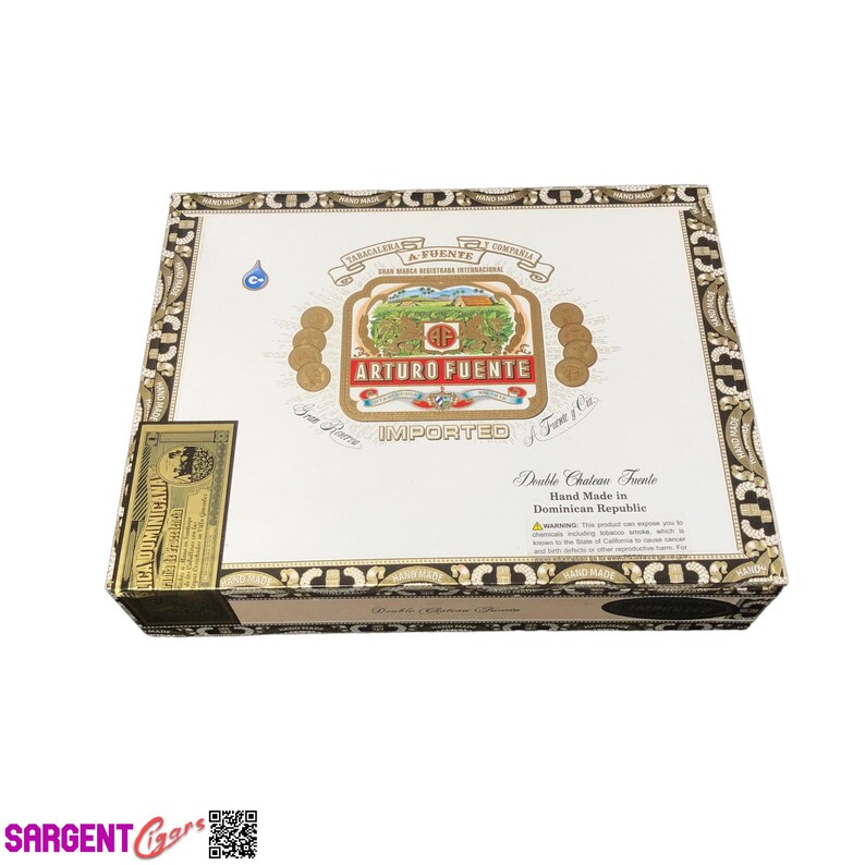 Caja de puros vacía Arturo Fuente Double Chateau Natural 9,5 x 7,5 x 2 imagen 2