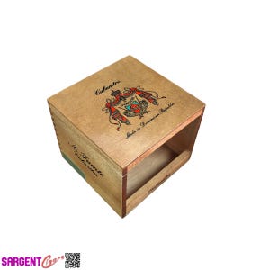 Arturo Fuente Cube Empty Wooden Cigar Box 5.75x5.75x4.75