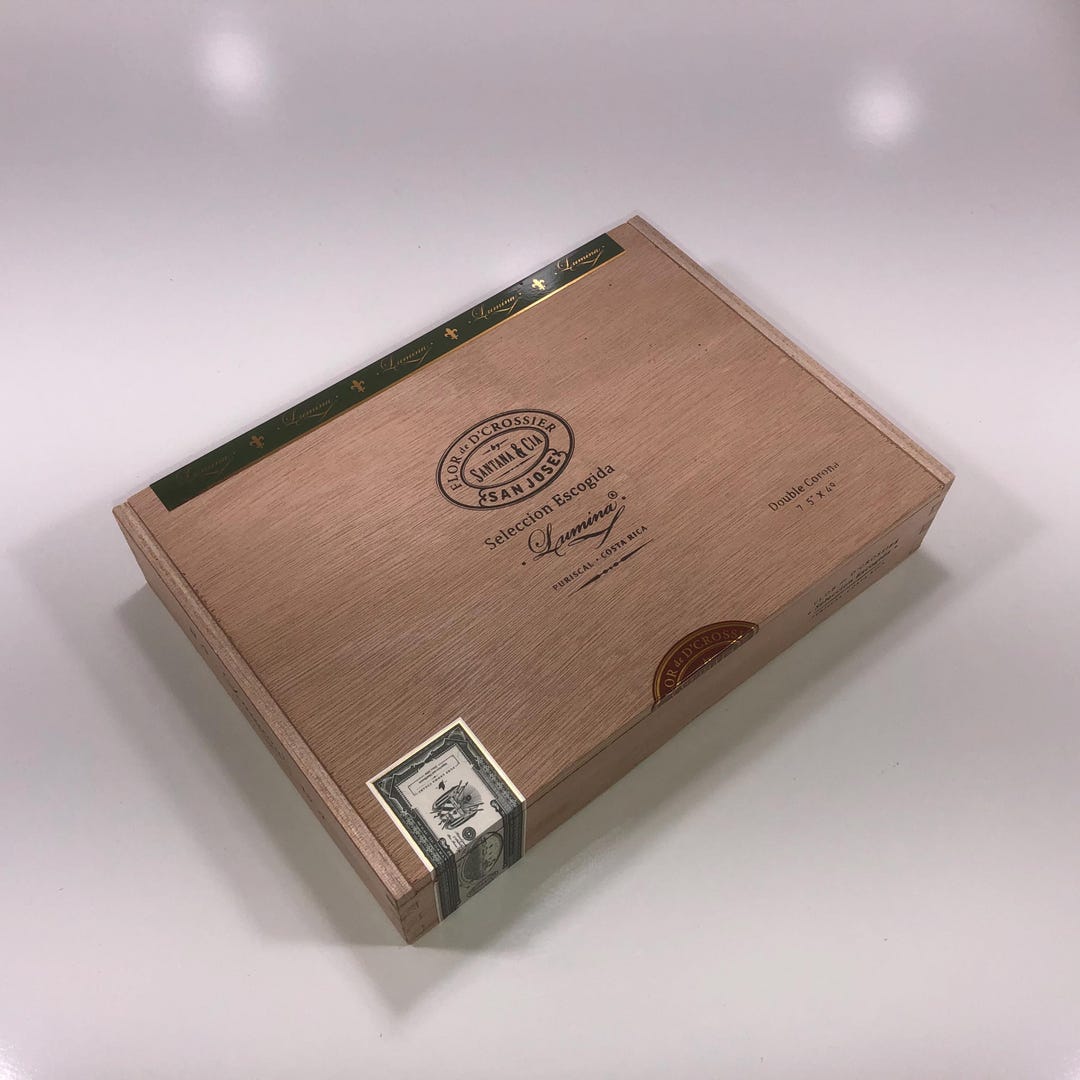 Flor De D'crossier No3 Empty Wooden Cigar Box 10.75x7.75x2.25 - Etsy