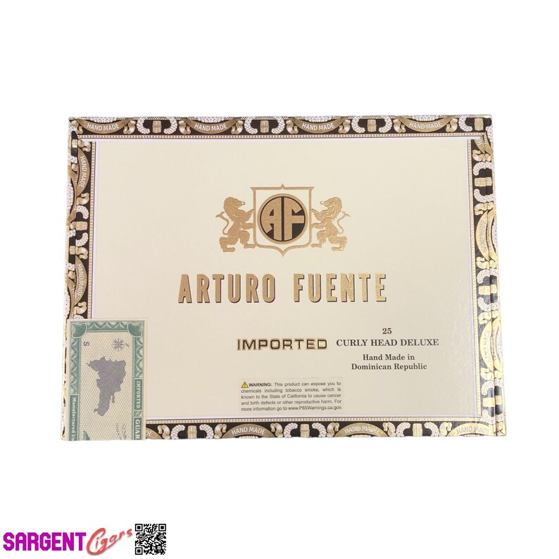 Arturo Fuente Curly Head Empty Cigar Box 9.25x7x2 image 4
