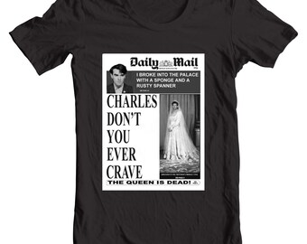 The Queen is Dead, Daily Mail Front Page, Charles (The Smiths Morrissey) T-Shirt
