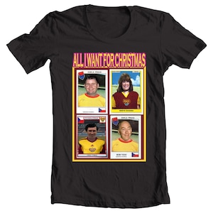 All I want for Christmas T-Shirt (Dukla Prag Fußball Stickers) Halfman Halfbiscuit