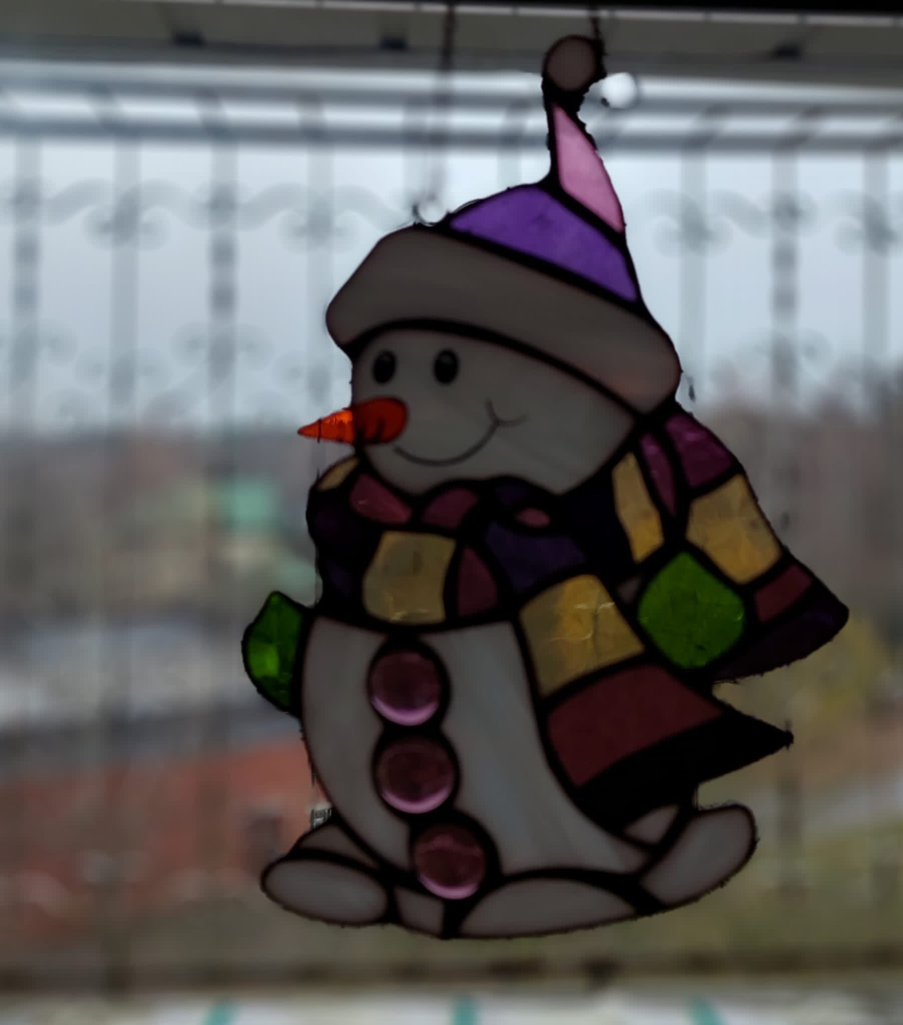 Snowman | Stained Glass | Christmas Gift | Christmas Tree Decor 2023 ...