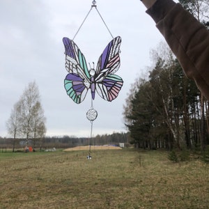 Stained glass butterfly