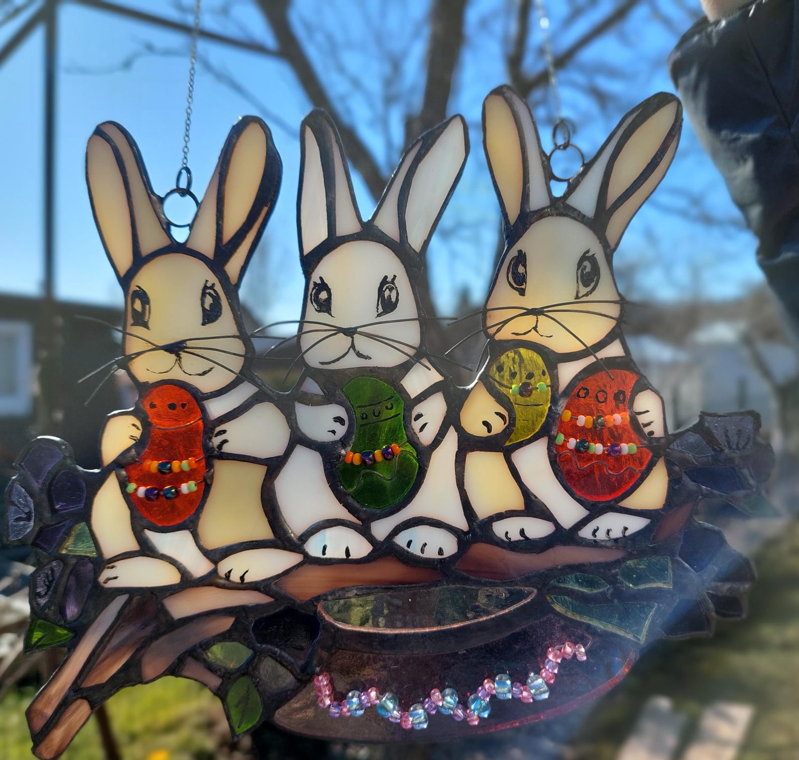 Stained Glass Easter Rabbits - Etsy