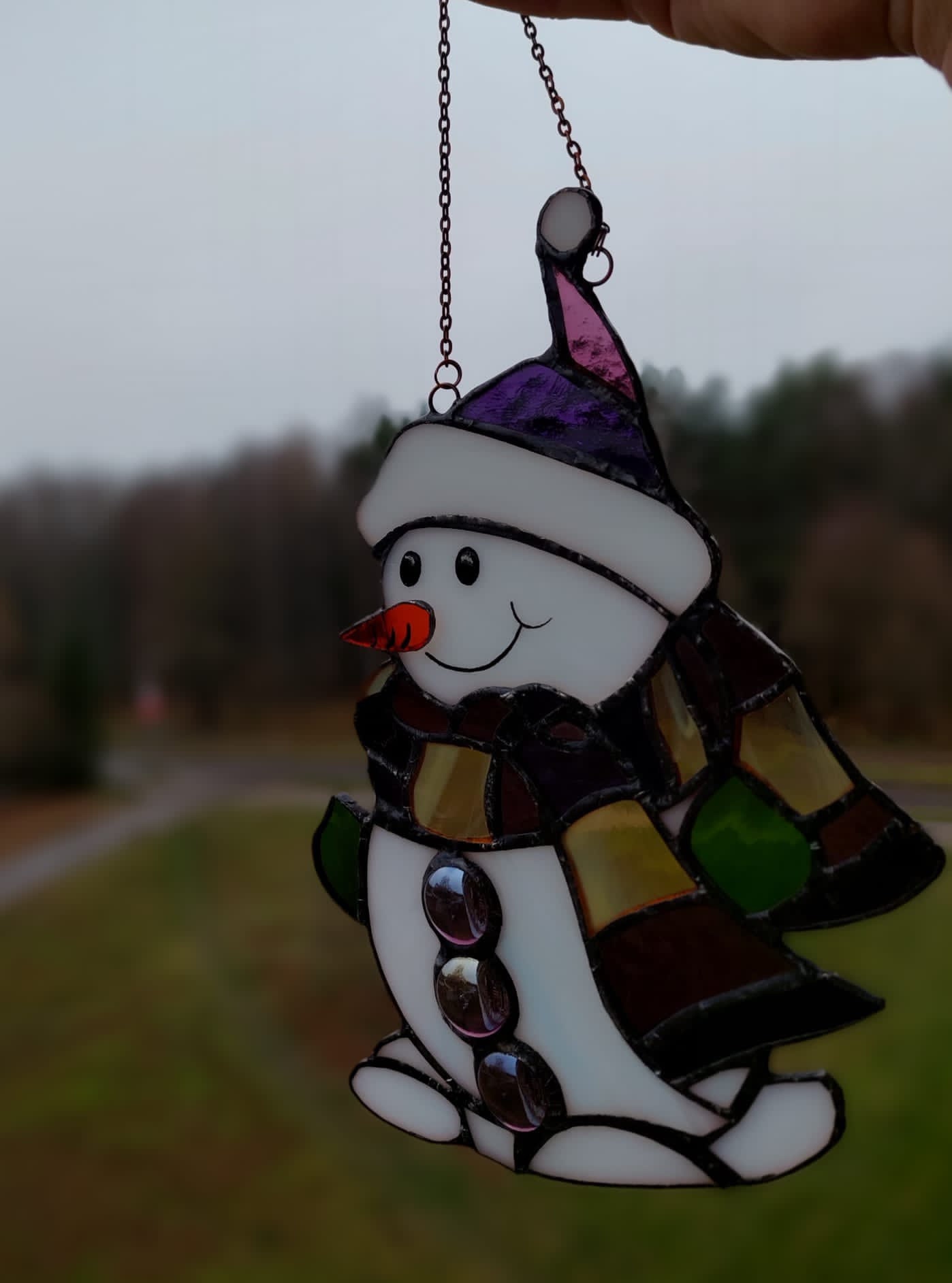 Snowman | Stained Glass | Christmas Gift | Christmas Tree Decor 2023 ...