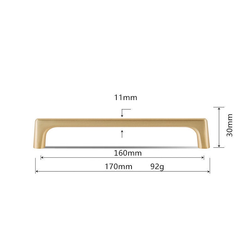 Brushed Brass Drawer Pull and Knobs / Drawer Knobs Pulls / Etsy UK