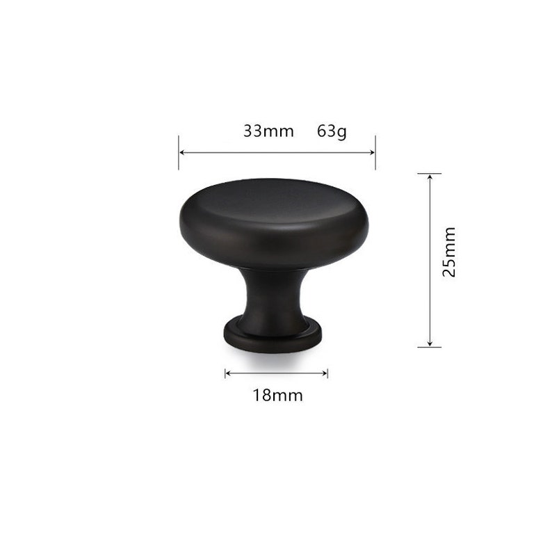 Modern Black Pull / Black Drawer Pulls and Knobs / Etsy