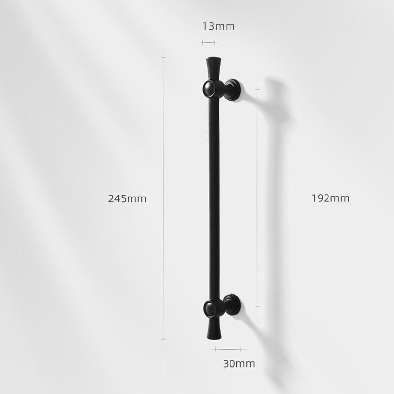 Black Kitchen Door Handle Modern Matte Black Drawer Etsy