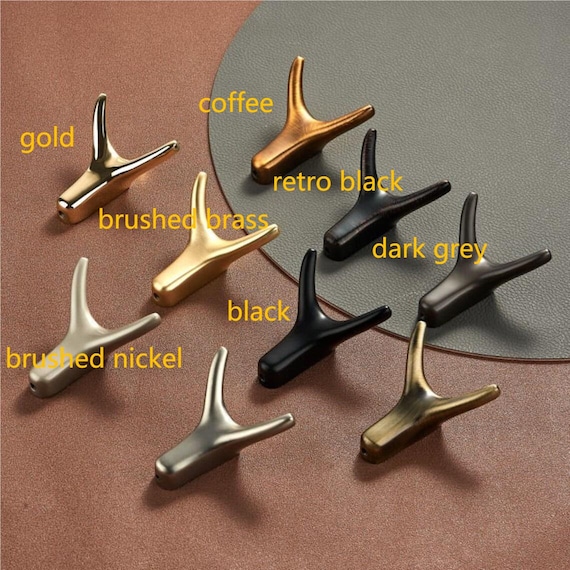 Heavy Duty Metal Double Wall Hooks / Modern Decoration Coat Hook