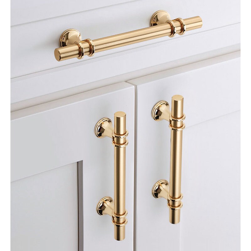 Gold Handlesmodern Kitchen Handles /gold T Etsy