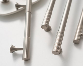 Brushed Nickel Cabinet Hardware Modern Kitchen Cabinet Handles Drawer Pulls Kitchen Cabinet Furniture Hardware