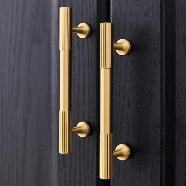 Solid Brass Cabinet Handles Brass Handle Dresser Drawer Knob Cupboard knob Closet Handles Cabinet Hardware