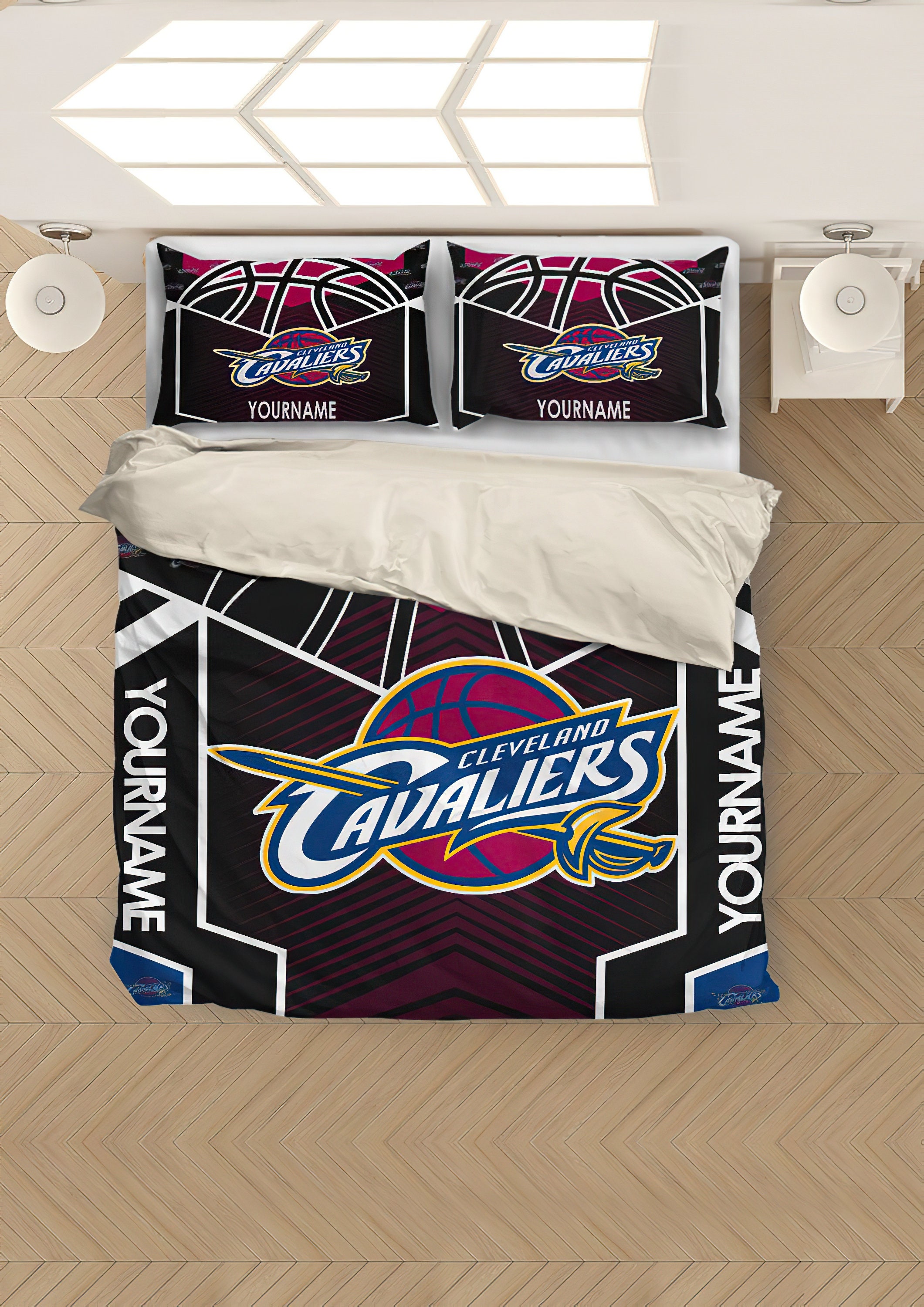 Cleveland Cavaliers NBA Bettwäsche Set Cleveland Cavaliers | Etsy