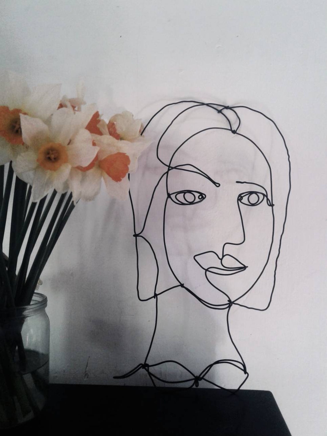 Wire art Wire sculpture Wire Face Wire wall decor Wire | Etsy