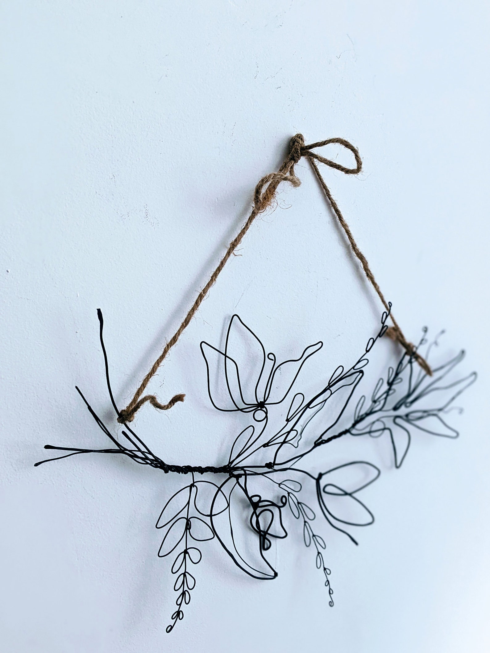 Wire Flowers Wall Sculpture. Wire Flowers Wall Decor. Wire Etsy