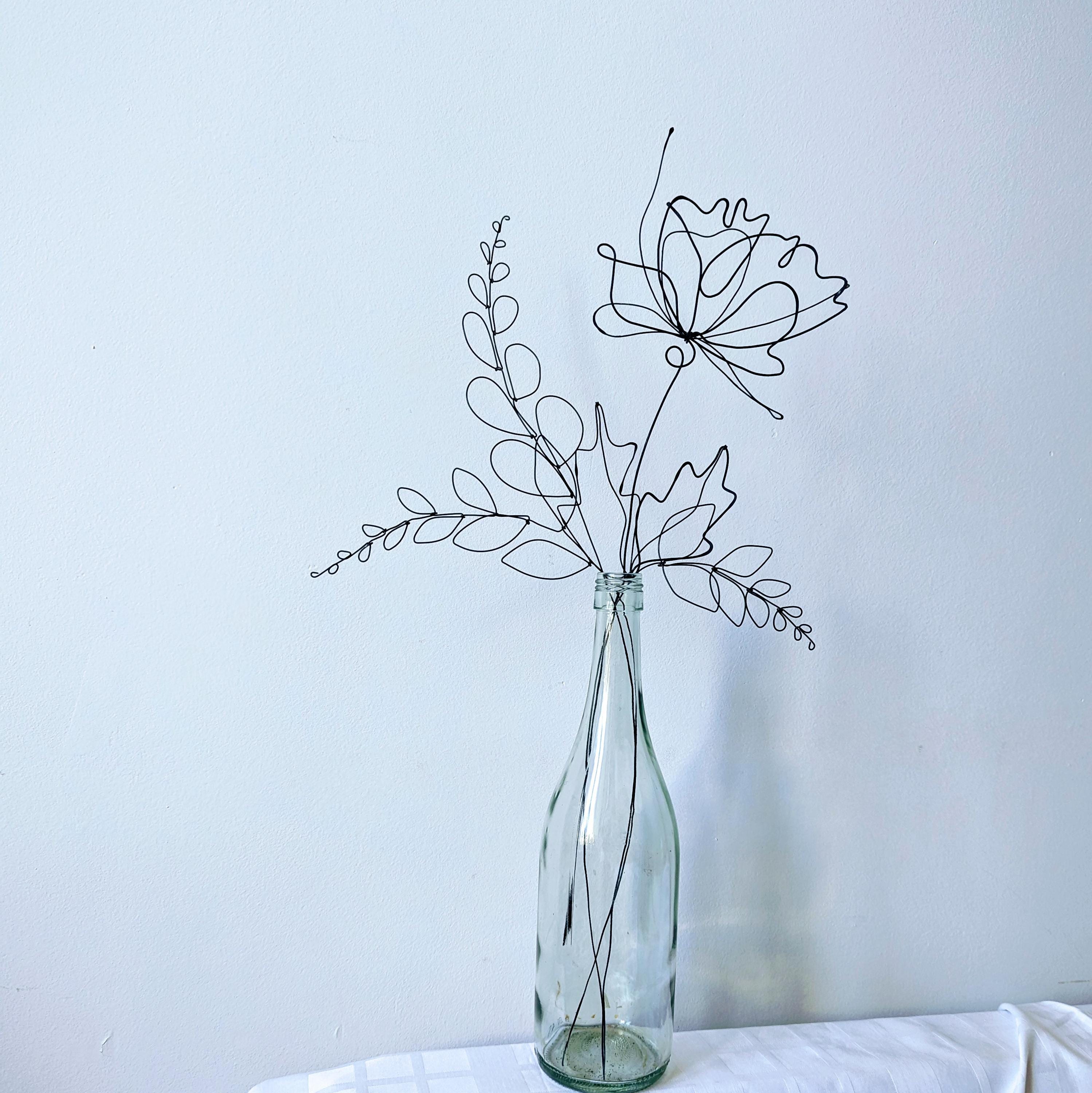 Poppy Wire Flower With Few Other Stalks. 18