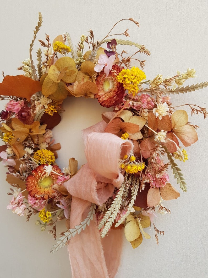 Colorful Dried Flower Crown Etsy