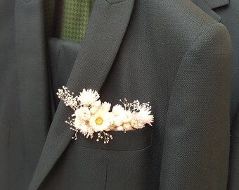 Boutonnière pochette Marguerite - Hemera