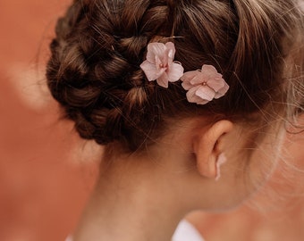 Barrettes Hortensia enfant - Swann