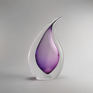 Teardrop Decor - Hand Blown Glass - Violet Design - Interior Accent