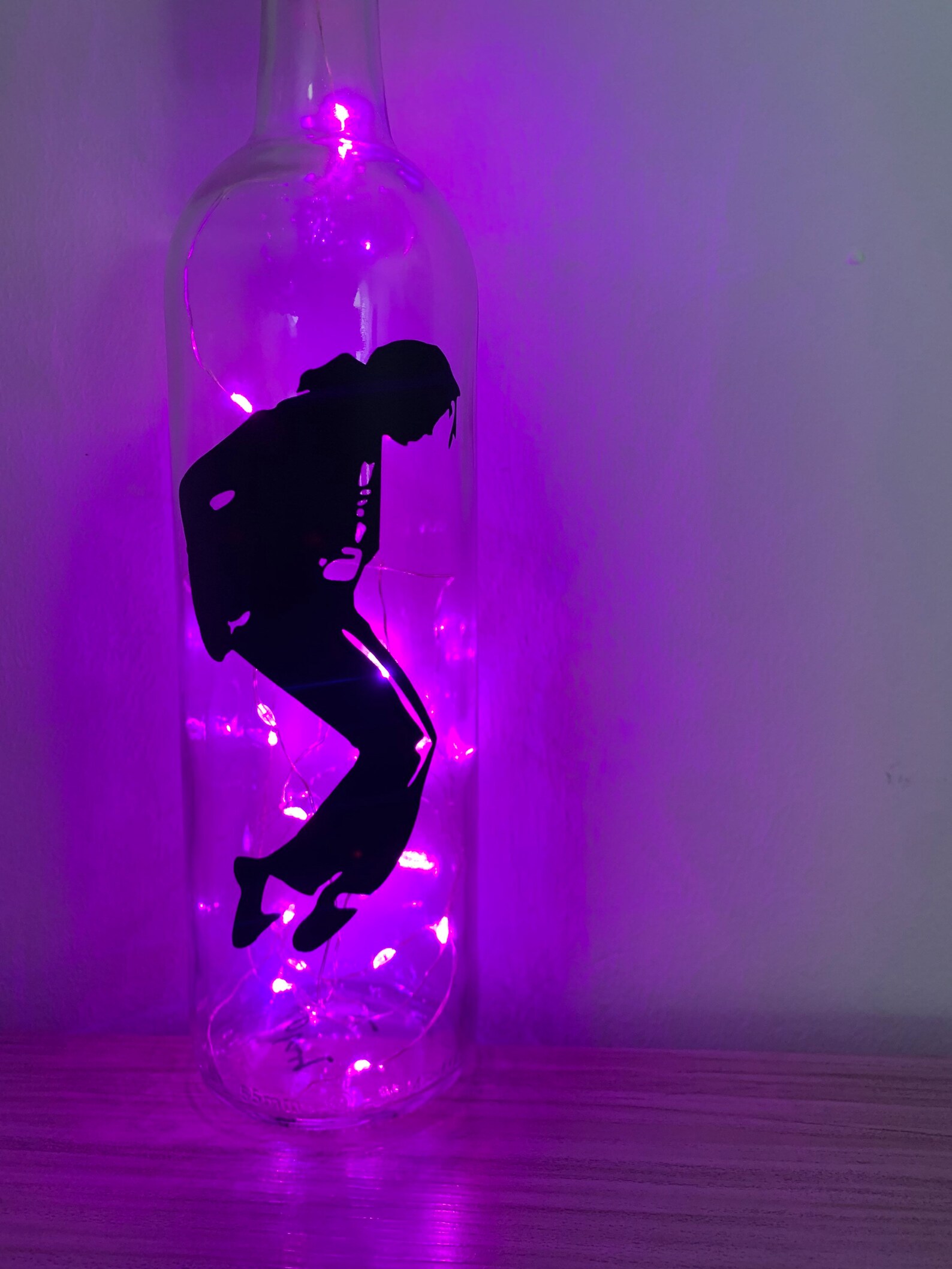Michael Jackson LED Bottle Etsy