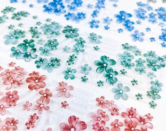 Pearly Forget Me Nots (Moonlight) – Forget Me Not Collection Deco Sticker, Floral Art, Cute Illustration, Kpop Polco Stickers, Kpop Journal
