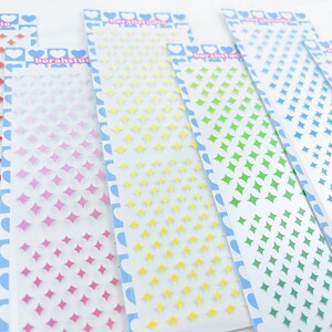Gradient Twinkle Deco Sticker, Cute Illustration, Kpop Polco, Kpop Journal, Diary, Object Deco Stickers, Kawaii Sticker, Toploader Deco