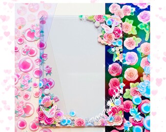 Op maat ingerichte toploader, Kpop Photocard Deco, schattige Teddy Flower Toploader, Goth Princess Toploader, Confetti Stickers Deco, Kpop PC Deco