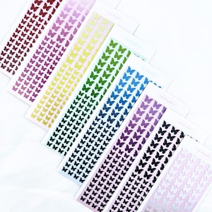Gradient Butterfly Deco Sticker, Cute Illustration, Kpop Polco, Kpop Journal, Diary, Object Deco Stickers, Kawaii Sticker, Toploader Deco