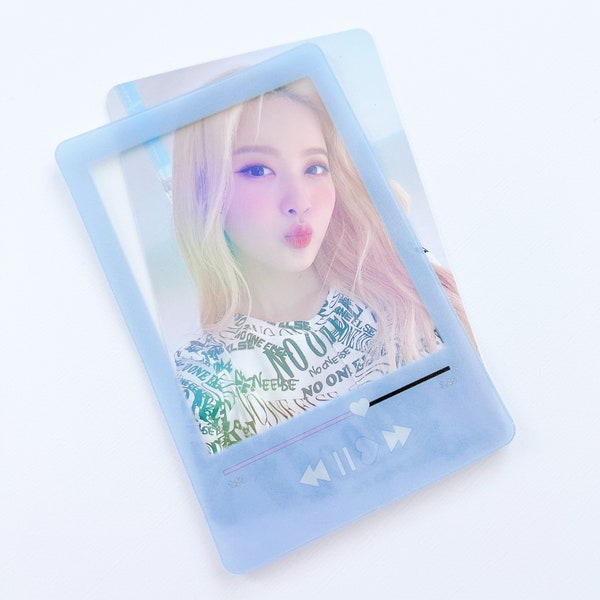 Music Love, Photocard Clear Cover, Kpop Photocard Frame, Photo Frame, Korean Sticker, Toploader Deco, Clear Pocket, Kpop Storage, Collection