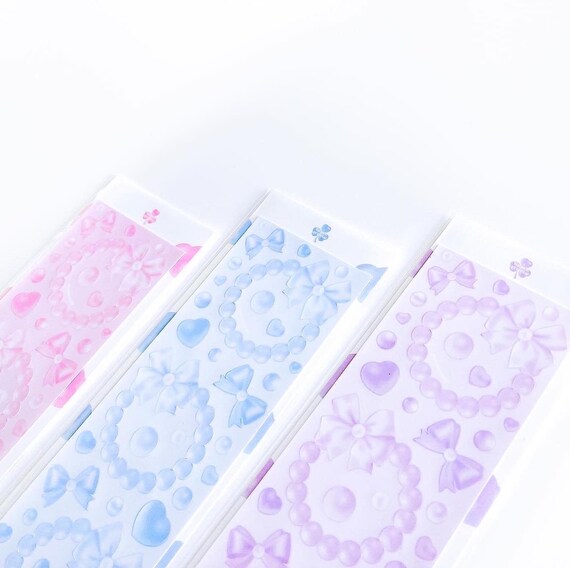 Embellishments Papercraft pearl frame confetti deco sticker sheet etna