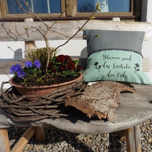 Outdoor cushions, custom text, garden cushions, for outside, lounge cushions, home & garden decoration, patio cushions, camping, winter garden, coated cotton.
