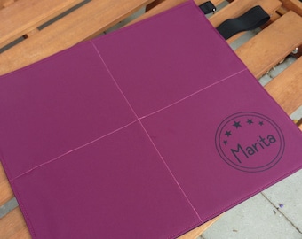 Sitzkissen für unterwegs ,personalisiert, Sitzunterlage Outdoor, Kinder, Erwachsene, faltbar, wasserdicht, Reiseunterlage