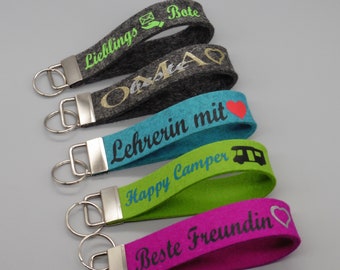 Schlüsselband Handmade personalisierbar