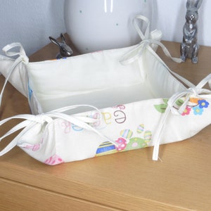 bread basket, Easter basket, Easter breakfast, Easter, camping, pastry storage