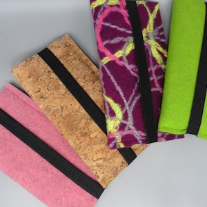 Mobile phone case made of designer wool felt, custom-made, handmade