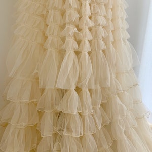 1 Meter Beige Plissee Stoff Brautkleid Stoff Spitze Stoff Großware