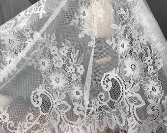 3 Meter French Lace Trim, Brautspitze, Hochzeit Spitze, Schleier Spitze, Wimpern Spitze, Lingerie