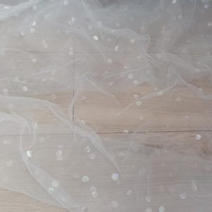 1 yard Hellblaue Spitze Sparkle Glitter Pailletten Overlay Gaze Spitze Pailletten Netting Stoff Für Brautkleid Tanz Abschlussball