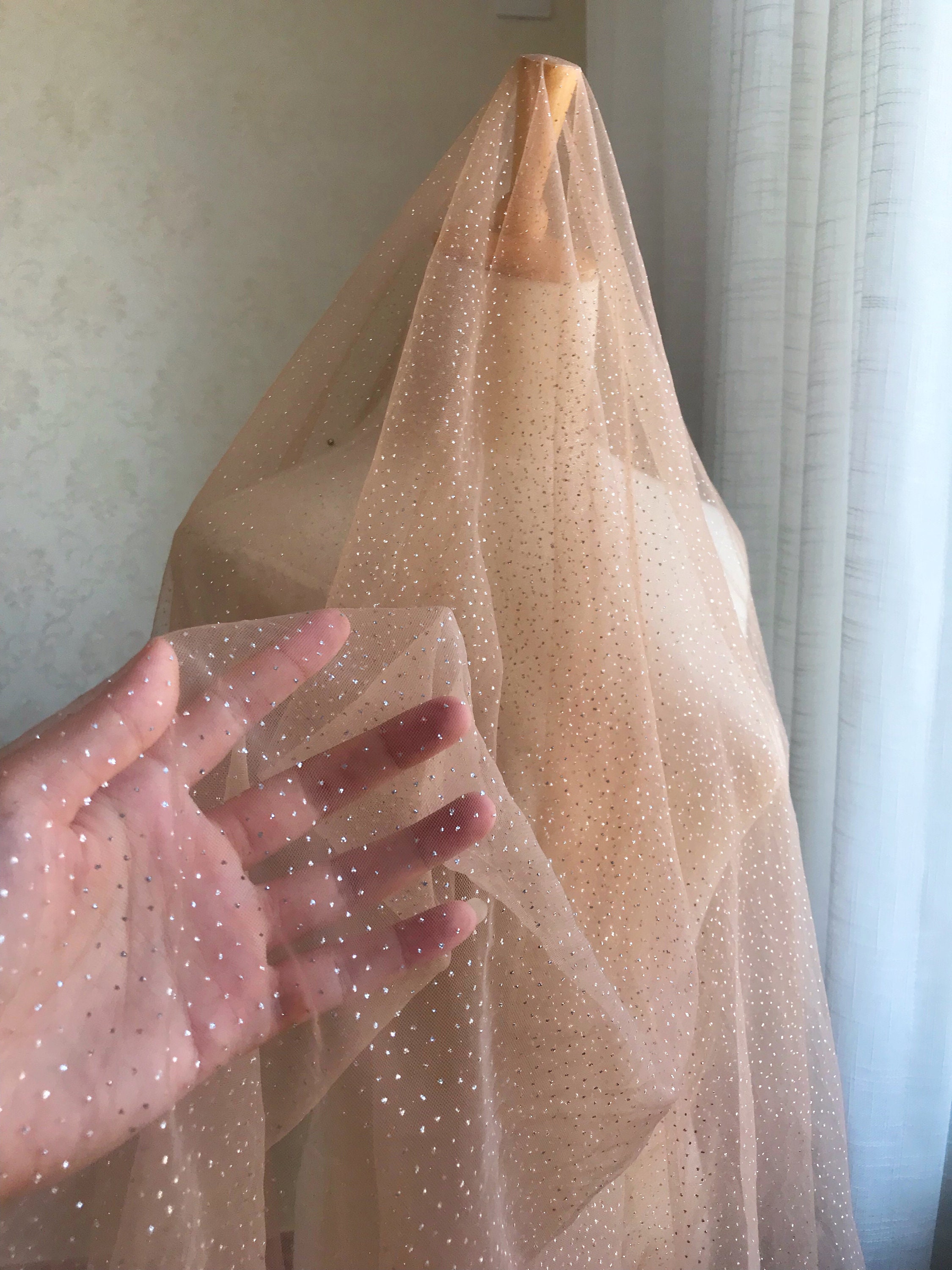 tulle with lace