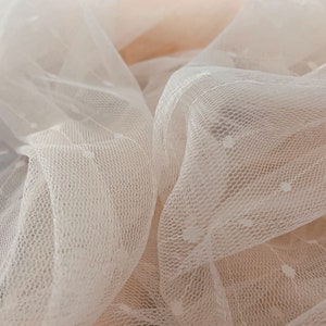 Gauze Pink Lace Fabric for Bridal Veiling Prom Dresses Evening Gown 150cm Wide