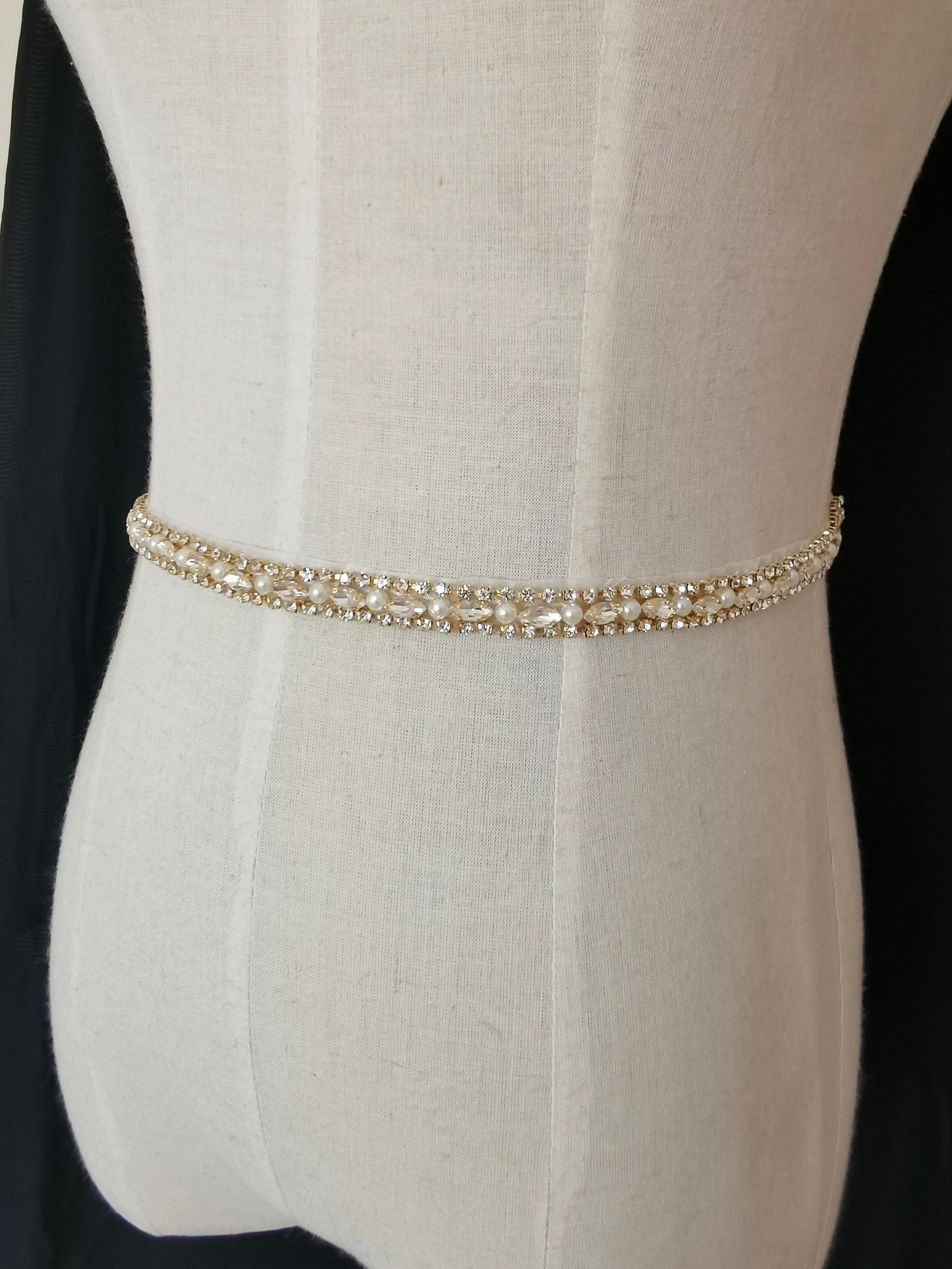 gold beaded belt for dress Beco main image 1