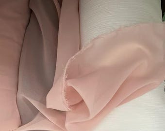 Rosa chiffon Stoff Meterware zarter Brautchiffonstoff